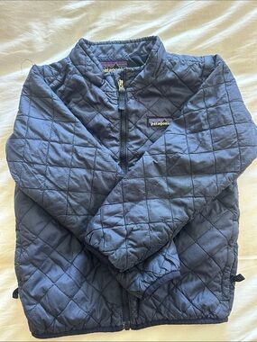 Patagonia Navy Quilted Kids Jacket